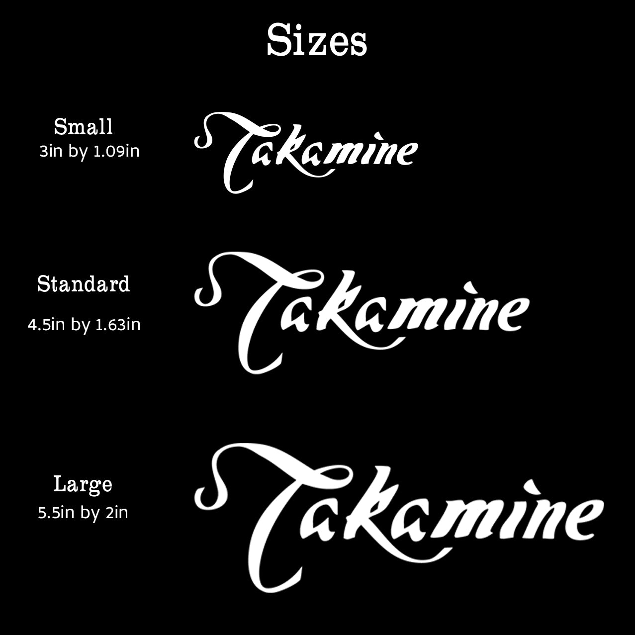 Takamine Decal