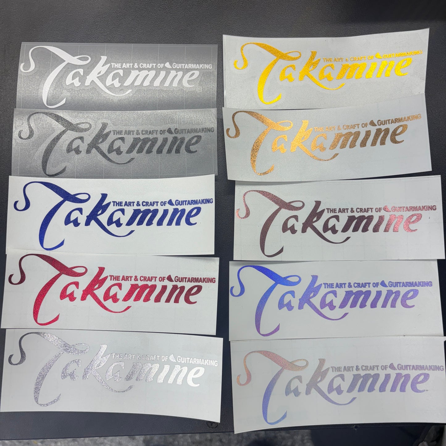 Takamine "The Art and Craft of Guitarmaking" Decal
