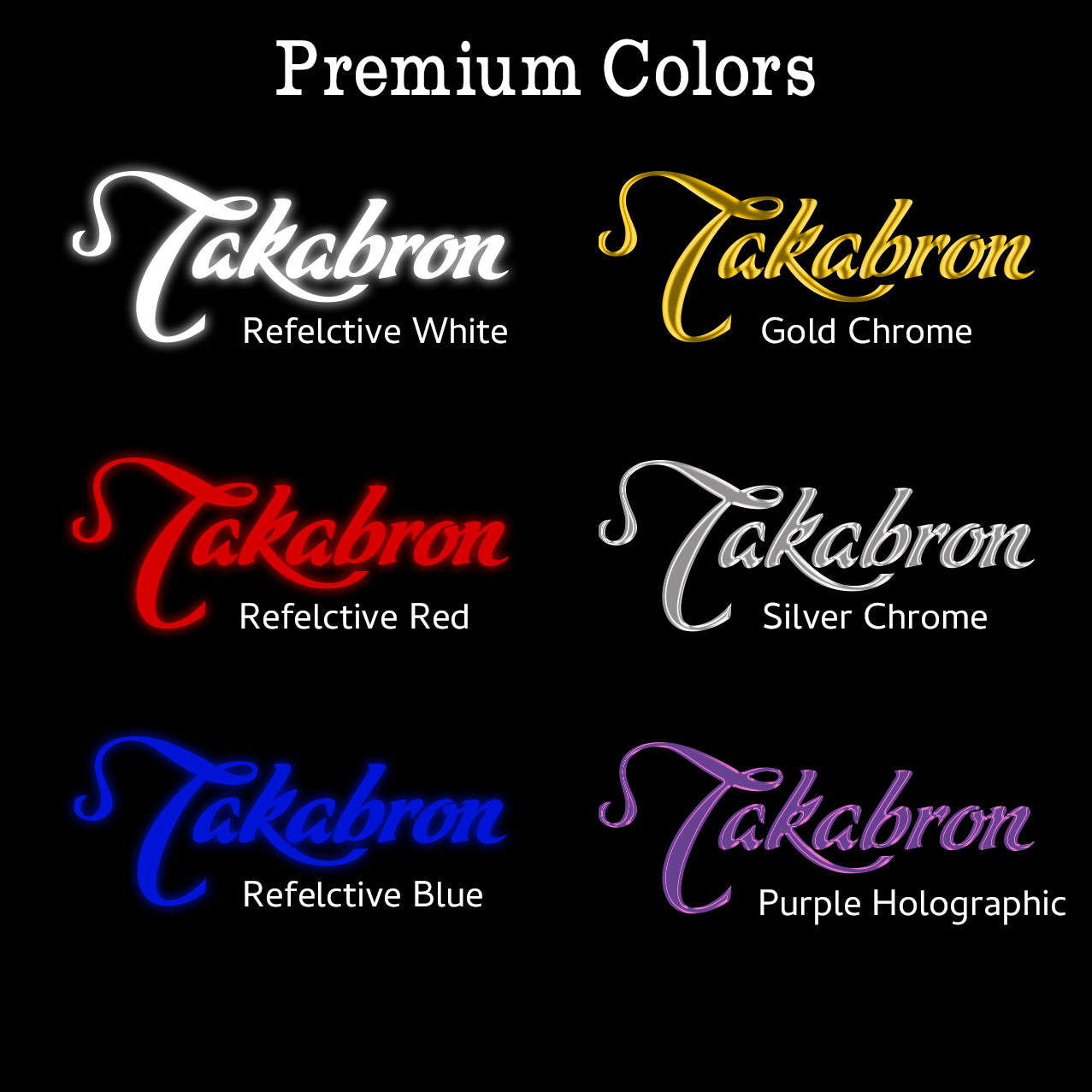 Takabron Vinyl Decal Sticker
